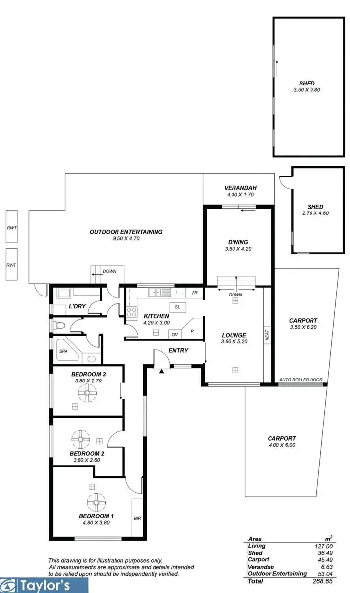 Floorplan of Homely house listing, 38 Graham Street, Para Hills SA 5096