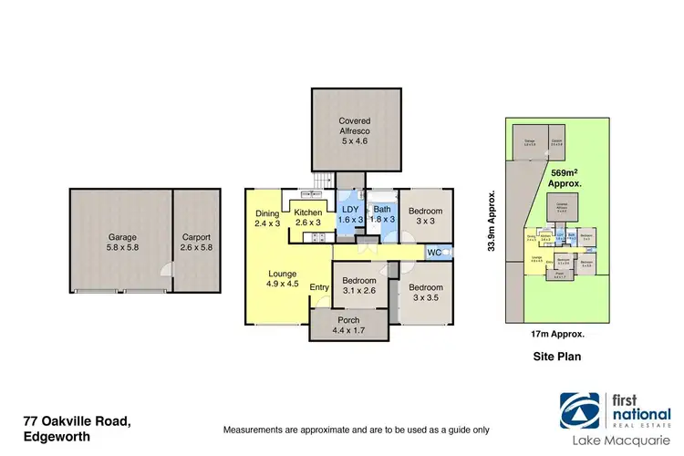 Floorplan of Homely house listing, 77 Oakville Road, Edgeworth NSW 2285