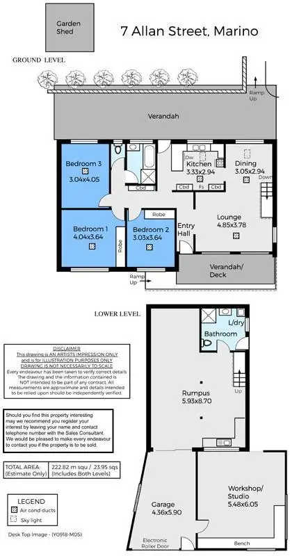Floorplan of Homely house listing, 7 Allan Street, Marino SA 5049
