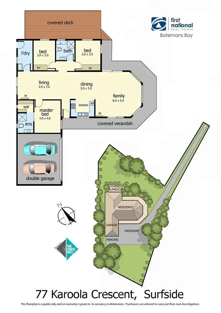 Floorplan of Homely house listing, 77 Karoola  Crescent, Surfside NSW 2536