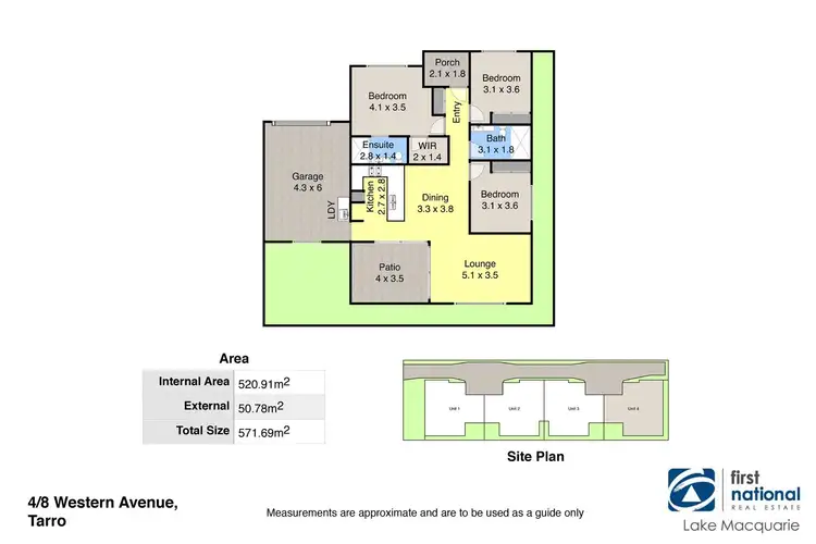 Floorplan of Homely villa listing, 4/8 Western Avenue, Tarro NSW 2322