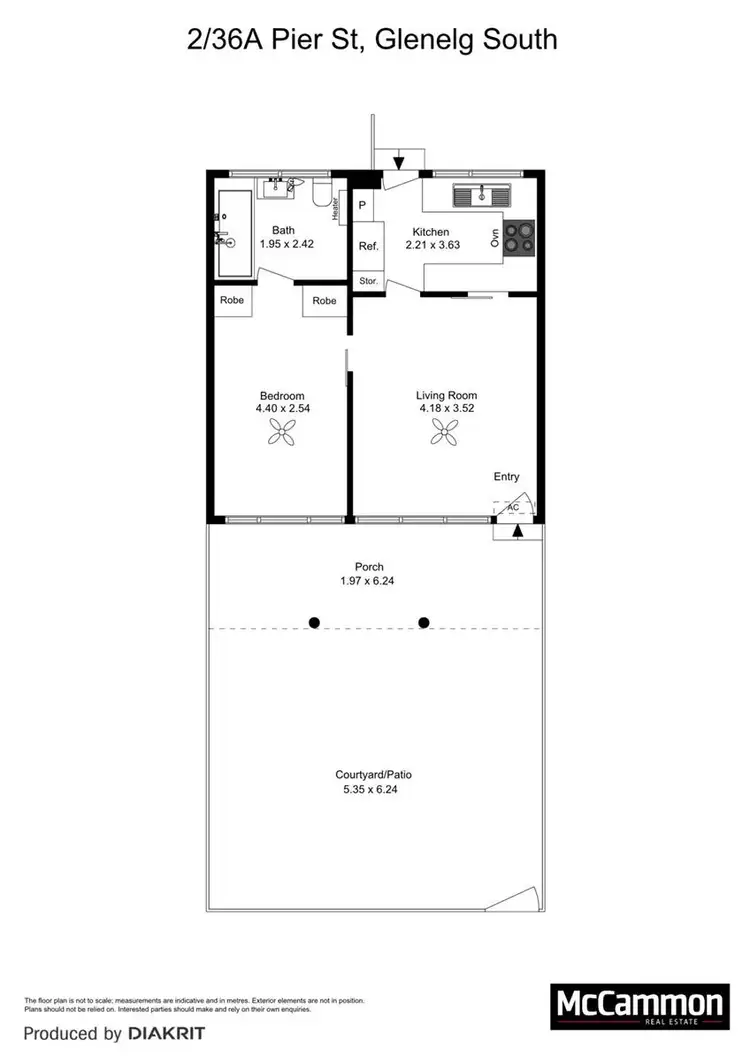 Floorplan of Homely apartment listing, 2/36A Pier Street, Glenelg South SA 5045