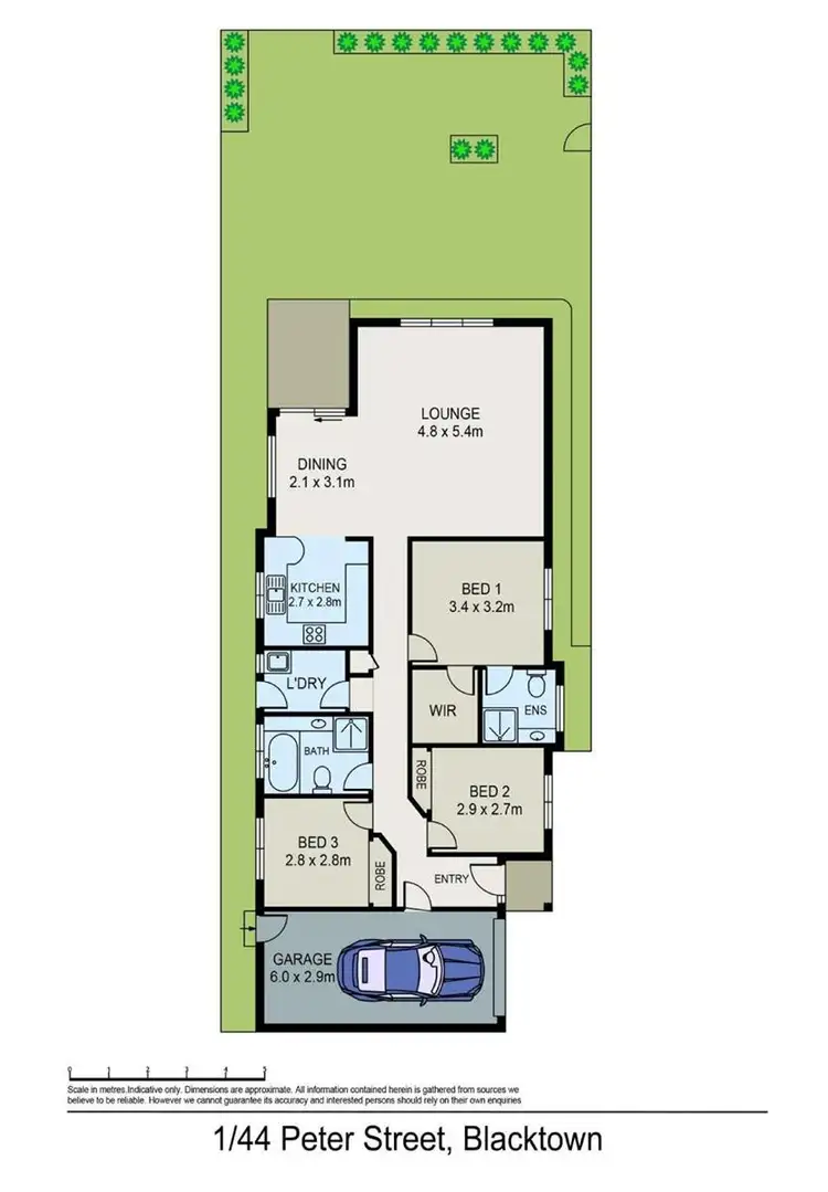 Floorplan of Homely villa listing, 1/44 Peter Street, Blacktown NSW 2148