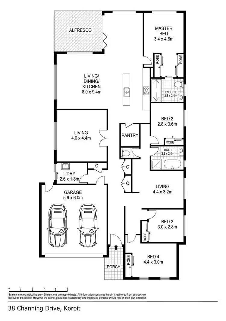 Floorplan of Homely house listing, 38 Channing Drive, Koroit VIC 3282