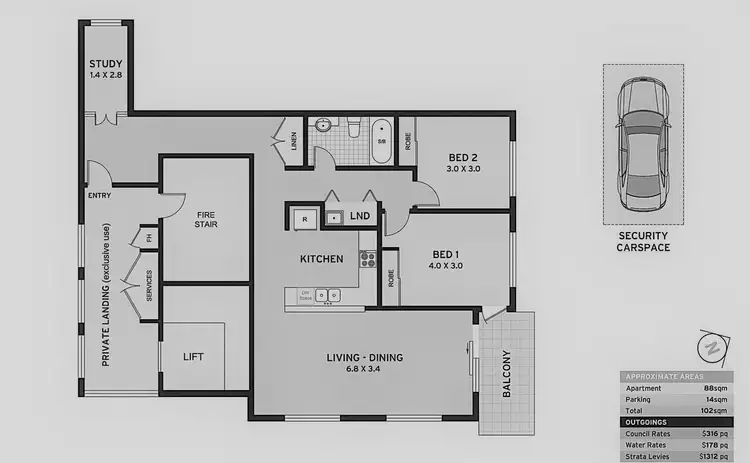 Floorplan of Homely apartment listing, 30/198-204 Marrickville Road, Marrickville NSW 2204