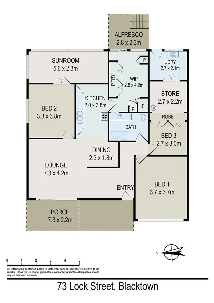 Floorplan of Homely house listing, 73 Lock Street, Blacktown NSW 2148