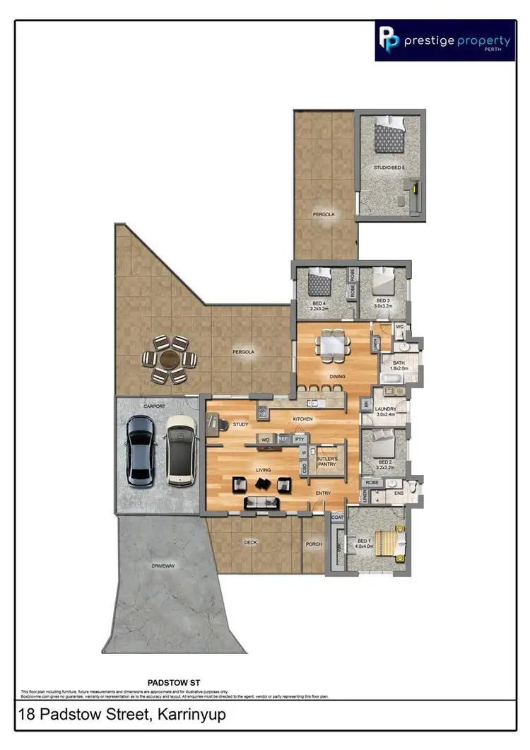 Floorplan of Homely house listing, 18 Padstow Street, Karrinyup WA 6018