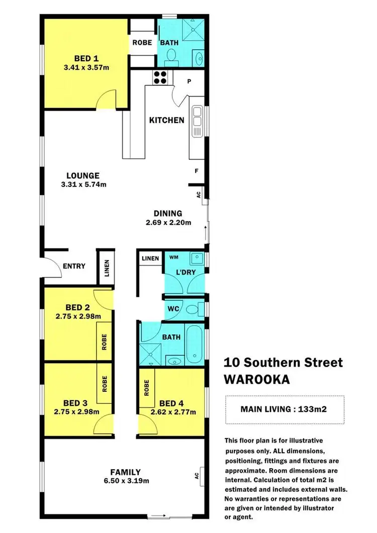 Floorplan of Homely house listing, 10 Southern Street, Warooka SA 5577