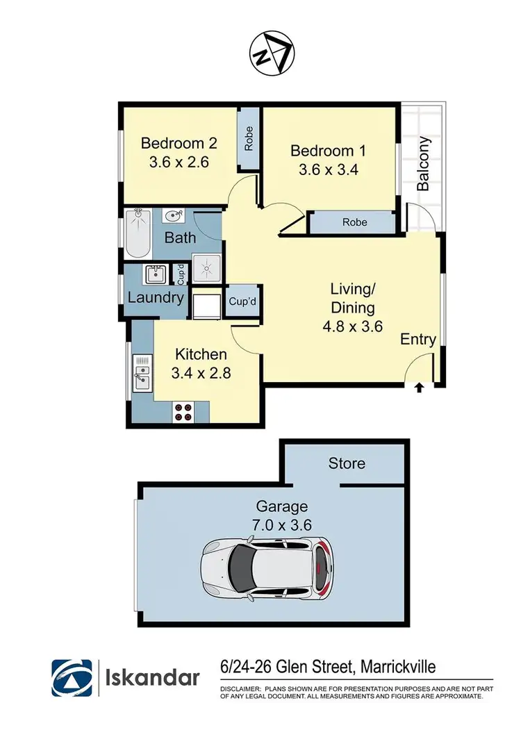 Floorplan of Homely apartment listing, 6/24-26 Glen Street, Marrickville NSW 2204