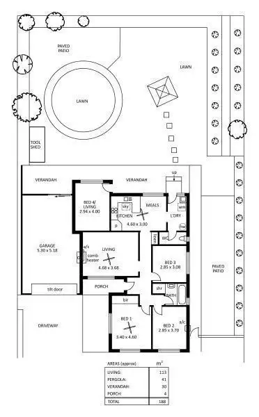 Floorplan of Homely house listing, 124 Nelson Road, Valley View SA 5093