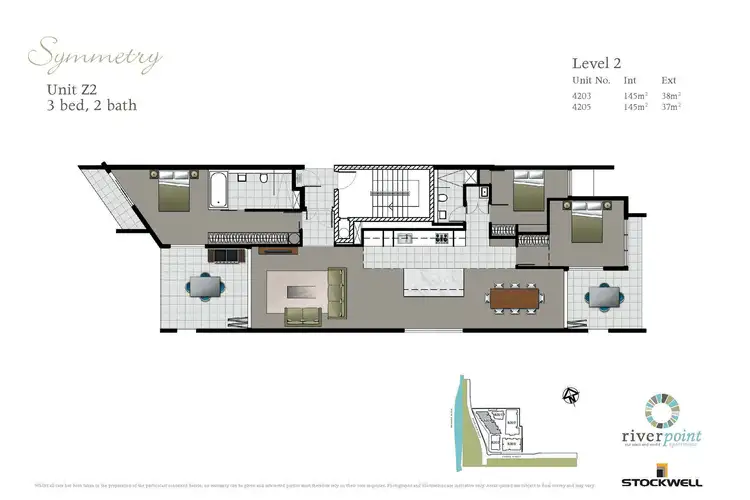 Floorplan of Homely apartment listing, 4205/55 Forbes Street, West End QLD 4101