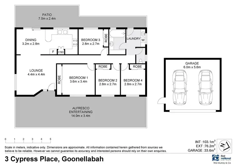 Floorplan of Homely house listing, 3 Cypress Place, Goonellabah NSW 2480