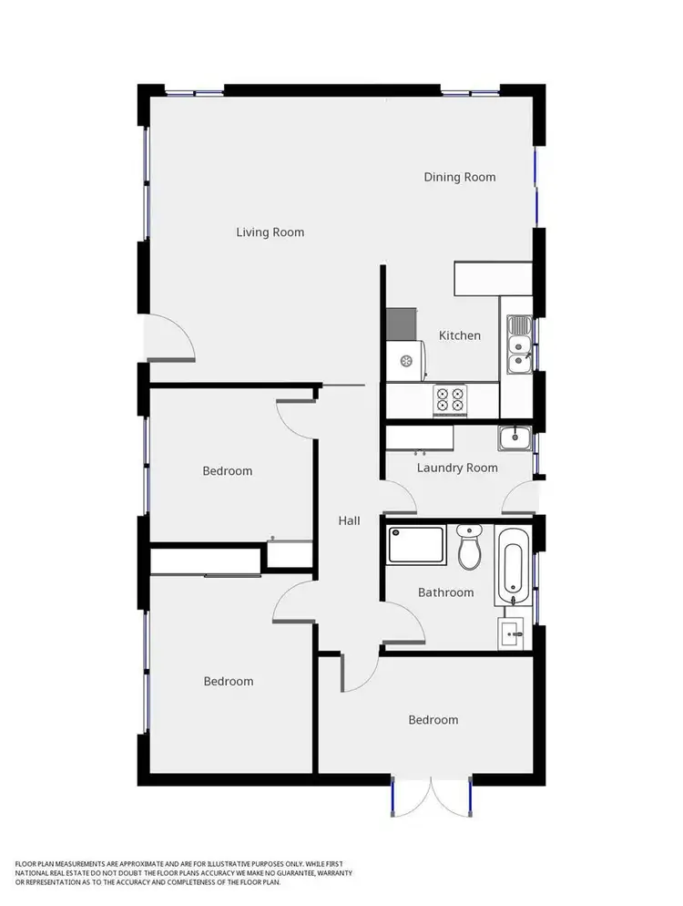 Floorplan of Homely house listing, 117 Marshall Street, Wodonga VIC 3690