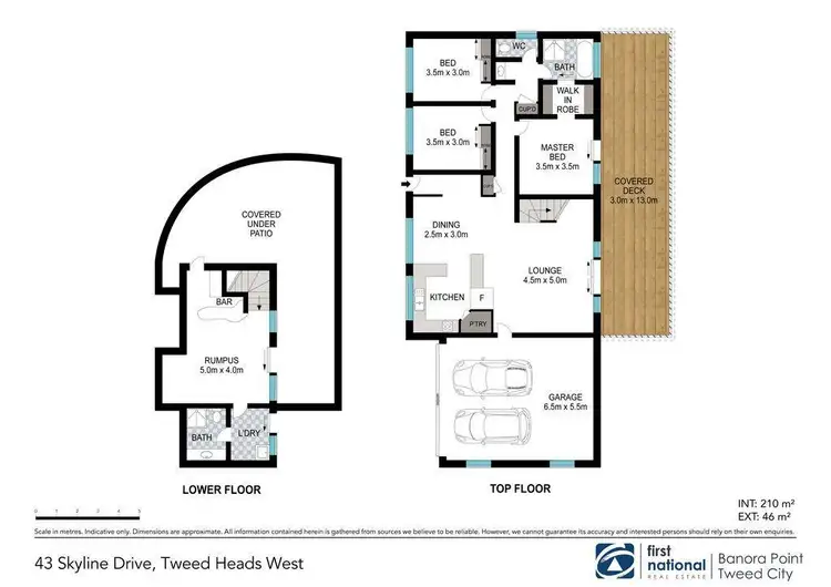 Floorplan of Homely house listing, 43 Skyline Drive, Tweed Heads West NSW 2485