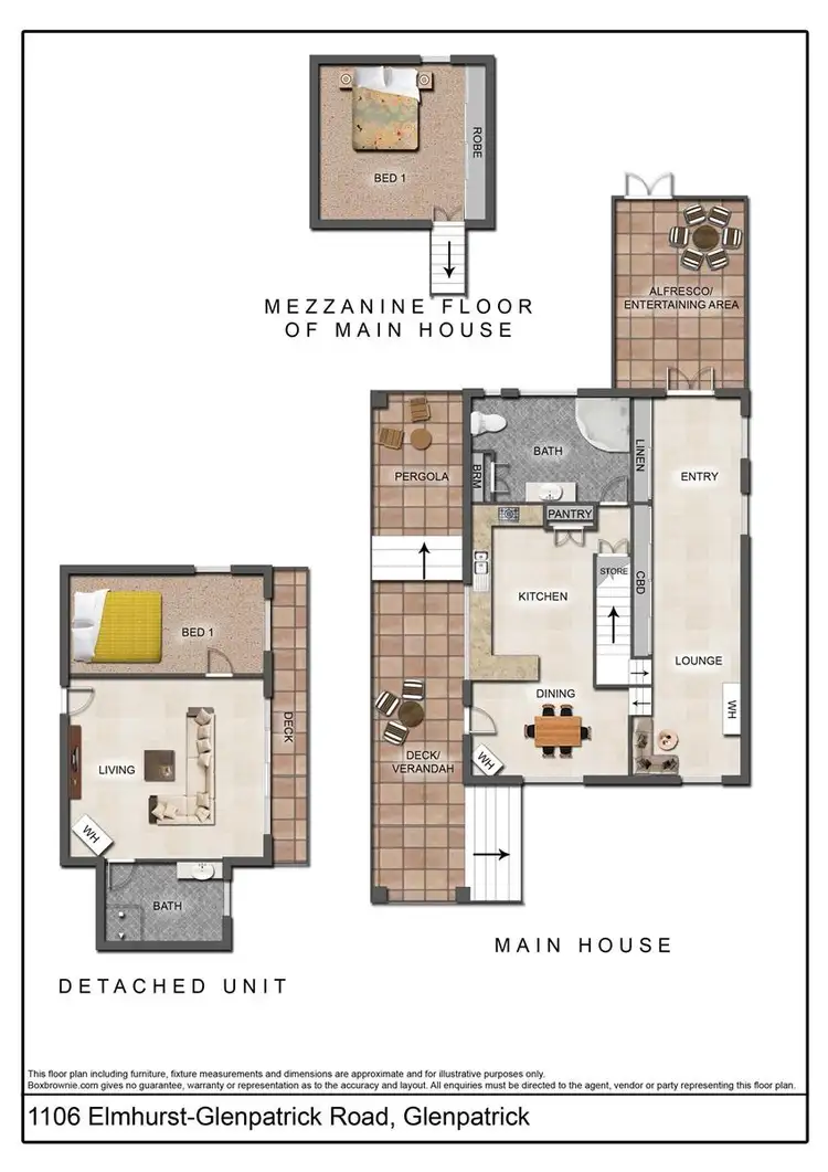 Floorplan of Homely rural property listing, 1106 Elmhurst-Glenpatrick Road, Glenpatrick VIC 3469
