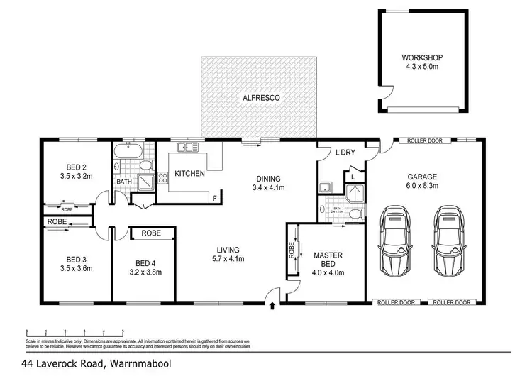 Floorplan of Homely house listing, 44 Laverock Road, Warrnambool VIC 3280