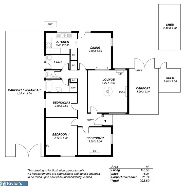 Floorplan of Homely house listing, 22 Ramsay Way, Para Hills West SA 5096