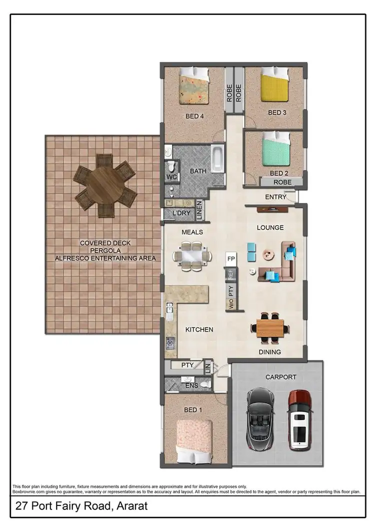 Floorplan of Homely house listing, 27 Port Fairy  Road, Ararat VIC 3377