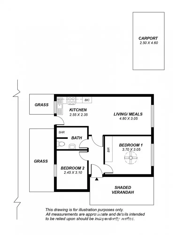 Floorplan of Homely unit listing, 4/1 Brook Street, Torrens Park SA 5062