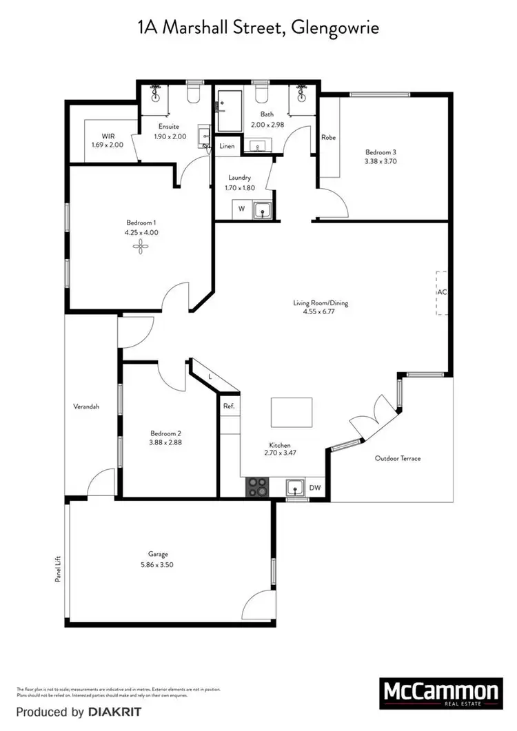 Floorplan of Homely house listing, 1a Marshall Street, Glengowrie SA 5044
