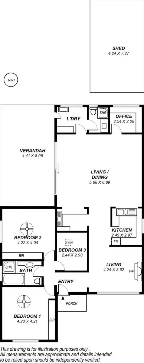 Floorplan of Homely house listing, 48 Celtic Avenue, Clovelly Park SA 5042