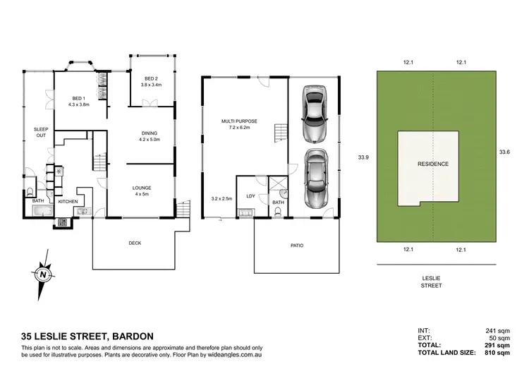 Floorplan of Homely house listing, 35 Leslie Street, Bardon QLD 4065