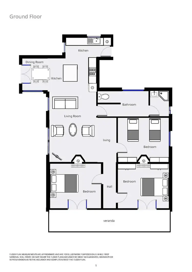 Floorplan of Homely house listing, 36 Finch Street, Beechworth VIC 3747