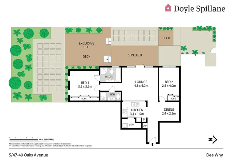Floorplan of Homely unit listing, 5/47-49 Oaks Avenue, Dee Why NSW 2099