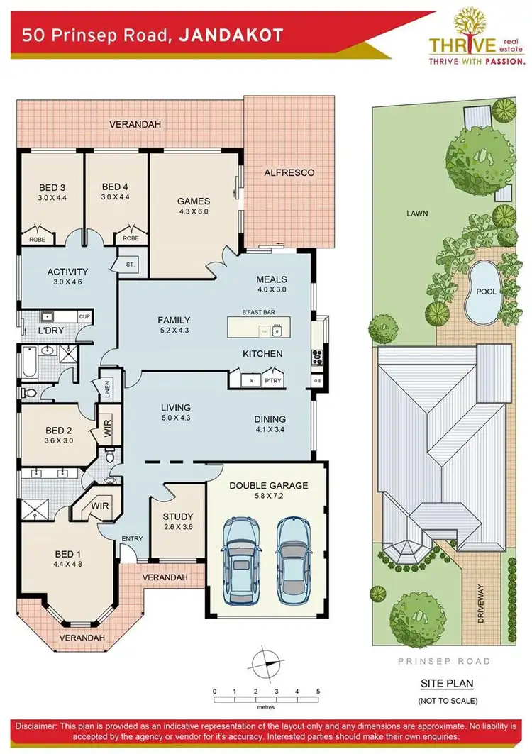 Floorplan of Homely house listing, 50 Prinsep Road, Jandakot WA 6164