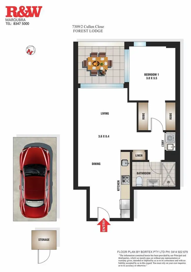 Floorplan of Homely apartment listing, 7309/2 Cullen Close, Forest Lodge NSW 2037