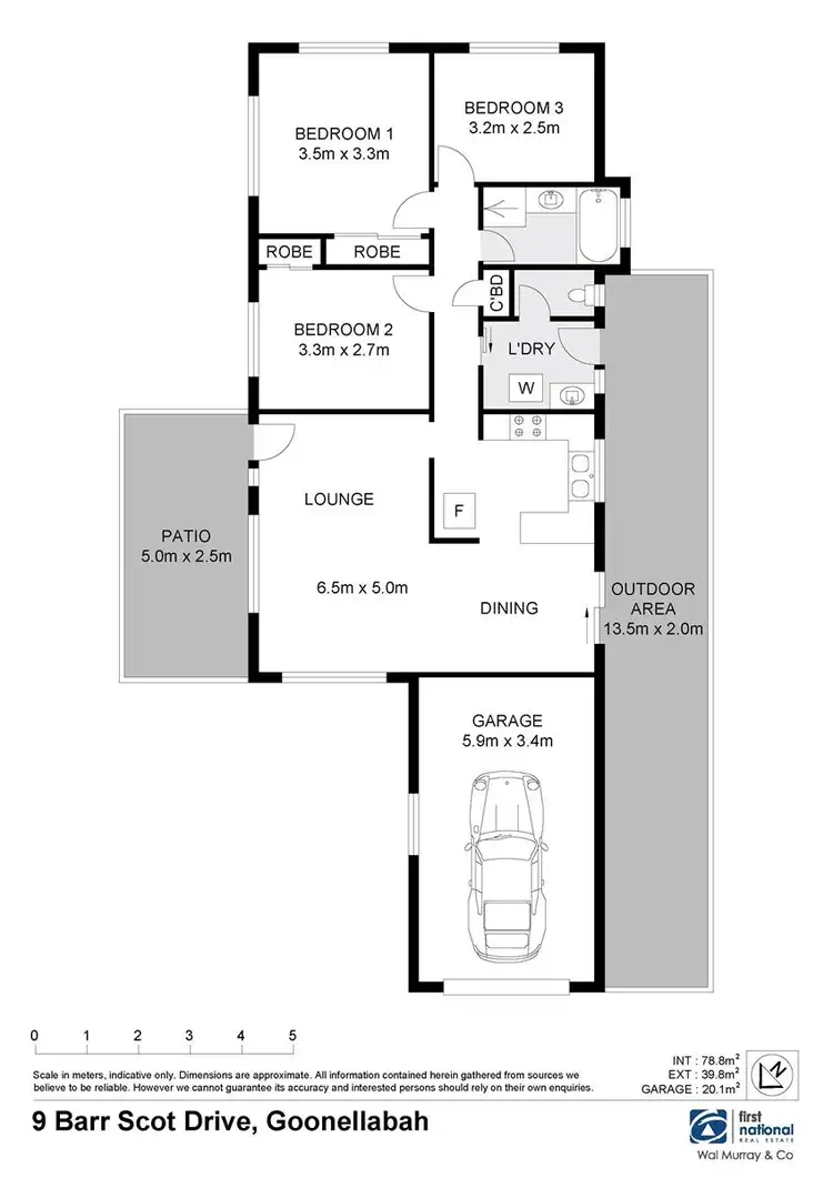 Floorplan of Homely house listing, 9 Barr Scott Drive, Lismore Heights NSW 2480