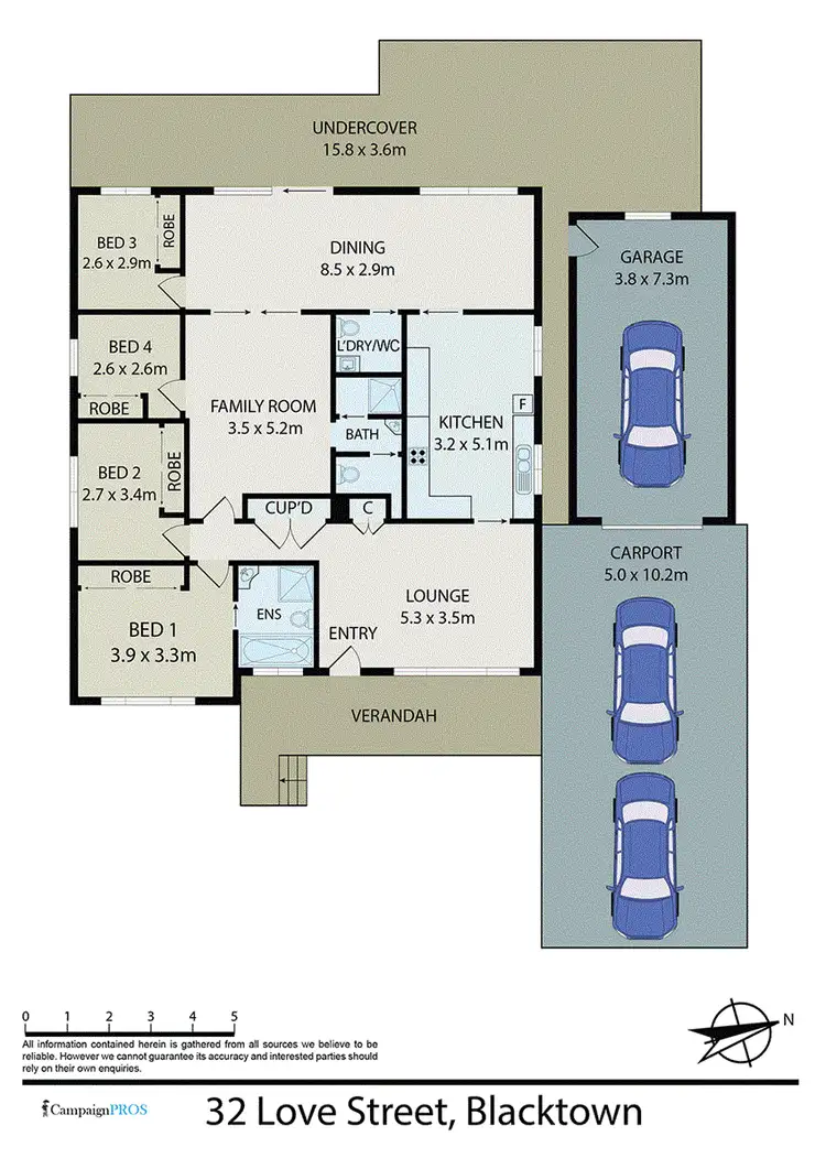 Floorplan of Homely house listing, 32 Love Street, Blacktown NSW 2148