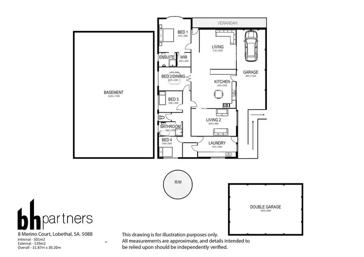 Floorplan of Homely house listing, 8 Merino Court, Lobethal SA 5241