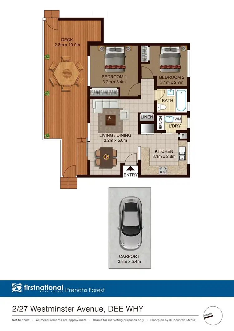 Floorplan of Homely apartment listing, 2/27 Westminster Avenue, Dee Why NSW 2099