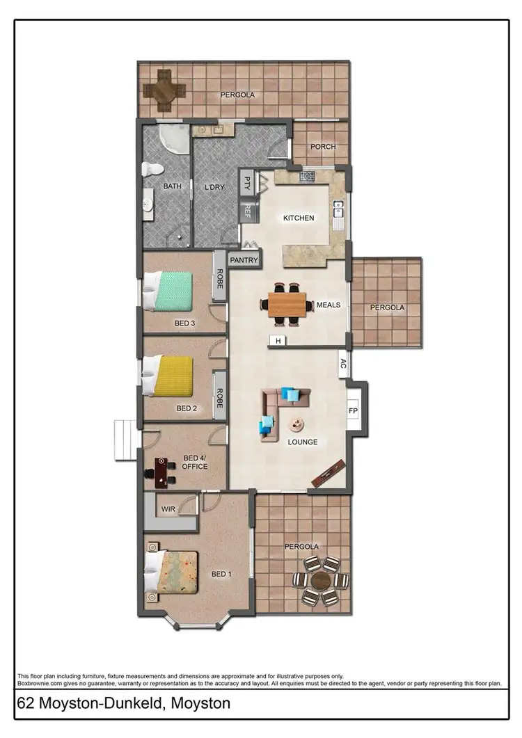 Floorplan of Homely rural property listing, 62 Moyston-Dunkeld Road, Moyston VIC 3377