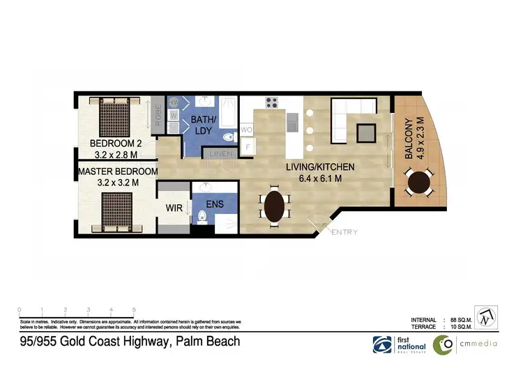 Floorplan of Homely unit listing, 95/955 Gold Coast Highway, Palm Beach QLD 4221