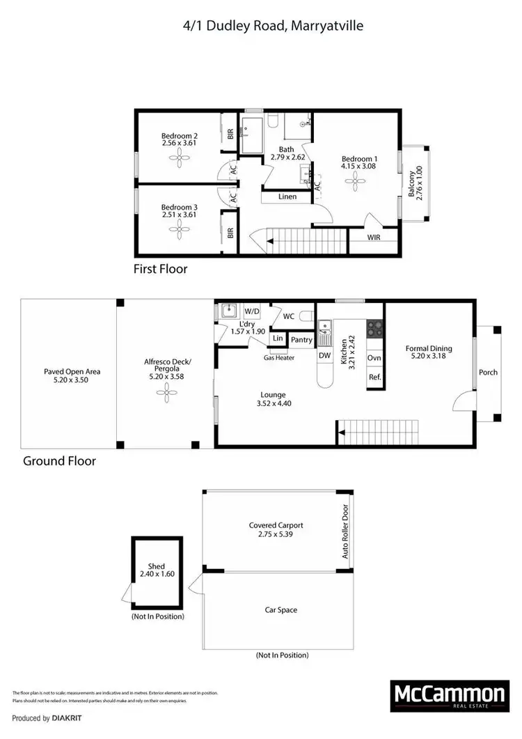 Floorplan of Homely unit listing, 4/1 Dudley Road, Marryatville SA 5068