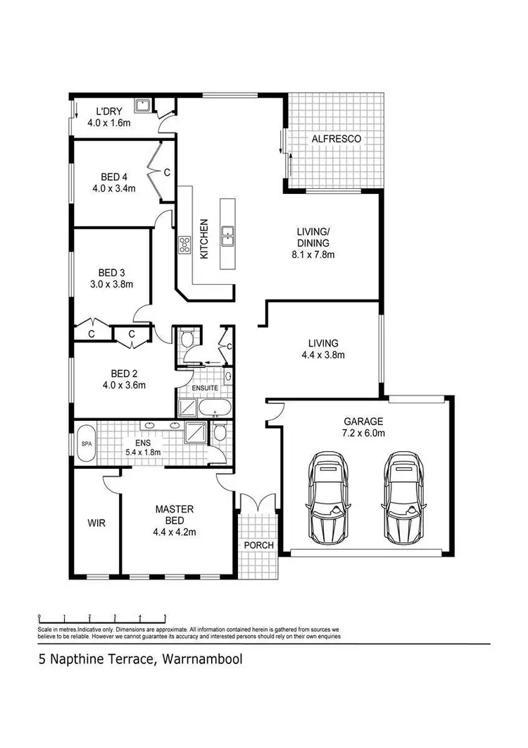 Floorplan of Homely house listing, 5 Napthine Terrace, Warrnambool VIC 3280
