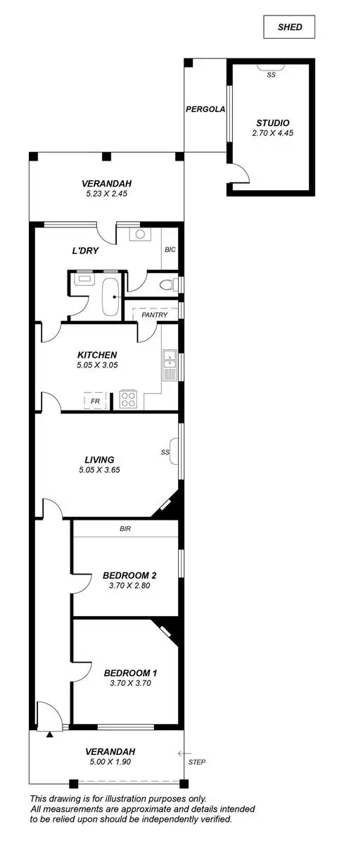 Floorplan of Homely unit listing, 12 East Parade, Kingswood SA 5062