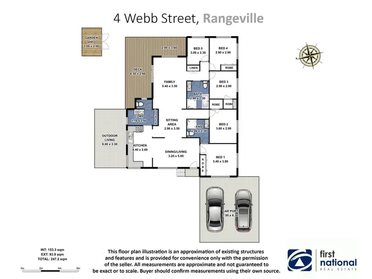 Floorplan of Homely house listing, 4 Webb Street, Rangeville QLD 4350