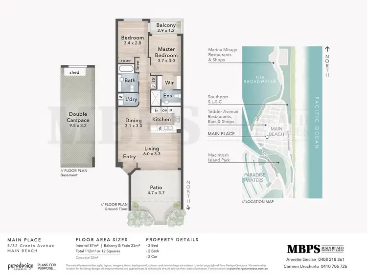 Floorplan of Homely apartment listing, 5/32 Cronin Avenue, Main Beach QLD 4217