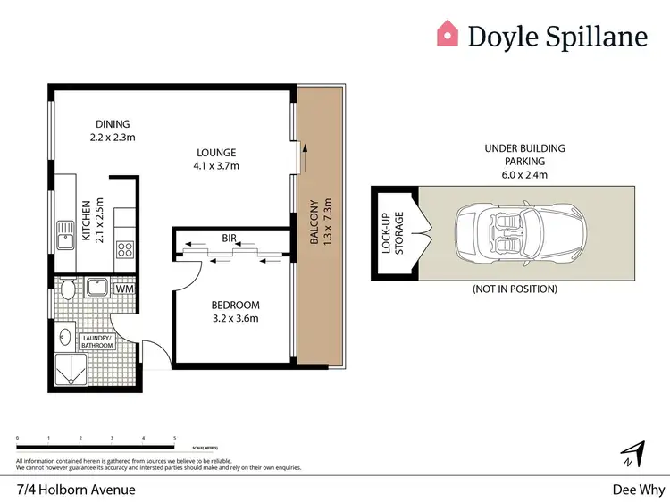 Floorplan of Homely unit listing, 7/4 Holborn Avenue, Dee Why NSW 2099