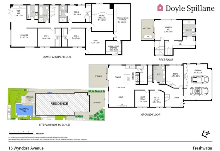Floorplan of Homely house listing, 15 Wyndora Avenue, Freshwater NSW 2096