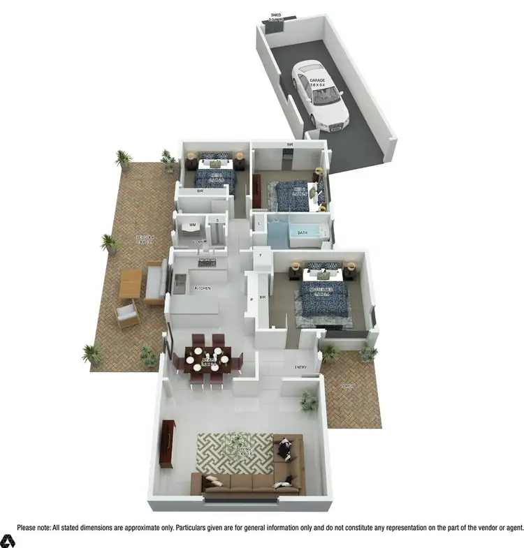 Floorplan of Homely house listing, 1 Birchwood Boulevard, Deer Park VIC 3023