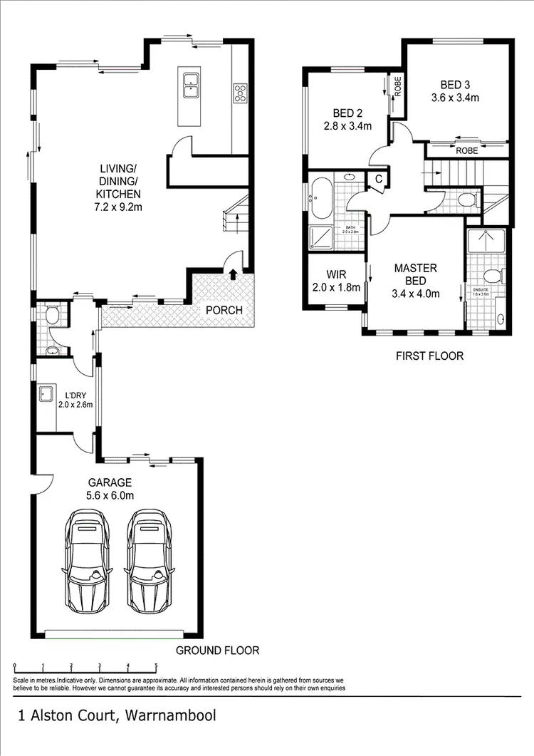 Floorplan of Homely house listing, 1 Alston Court, Warrnambool VIC 3280