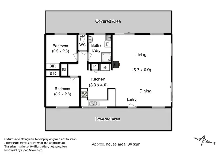 Floorplan of Homely house listing, 407 Cloverside Road, Lucaston TAS 7109