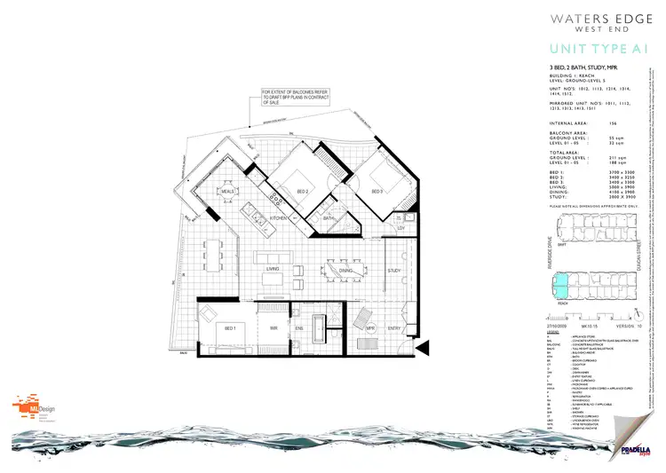 Floorplan of Homely apartment listing, 1511/45 Duncan Street, West End QLD 4101
