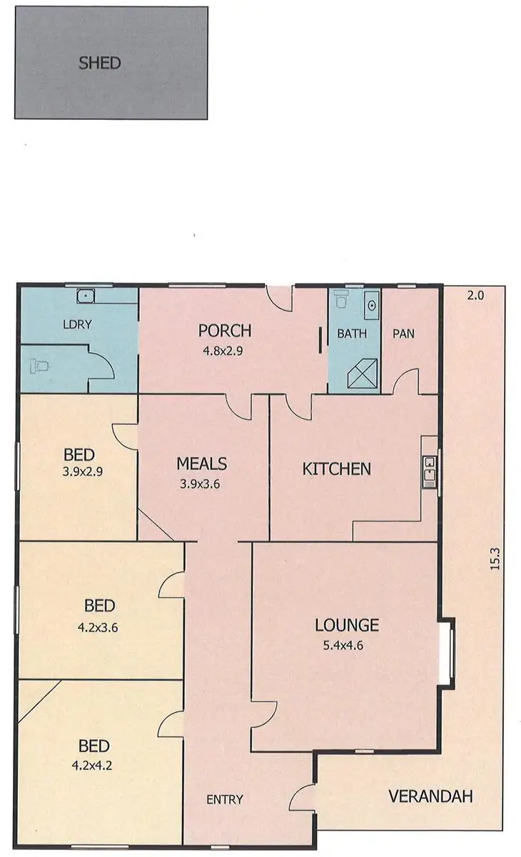 Floorplan of Homely house listing, 52 Standen Street, Murray Bridge SA 5253