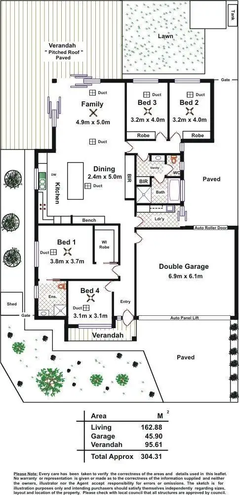 Floorplan of Homely house listing, 61 Weaver Street, Edwardstown SA 5039