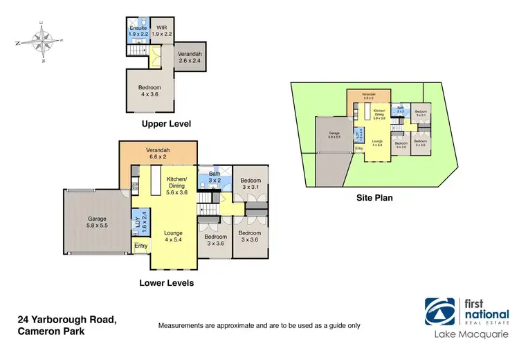 Floorplan of Homely house listing, 24 Yarborough Road, Cameron Park NSW 2285